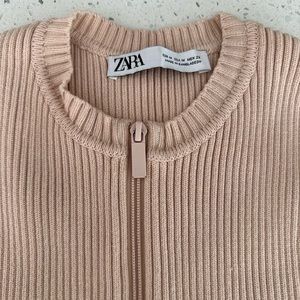 Zara pink sweater sleeveless knit